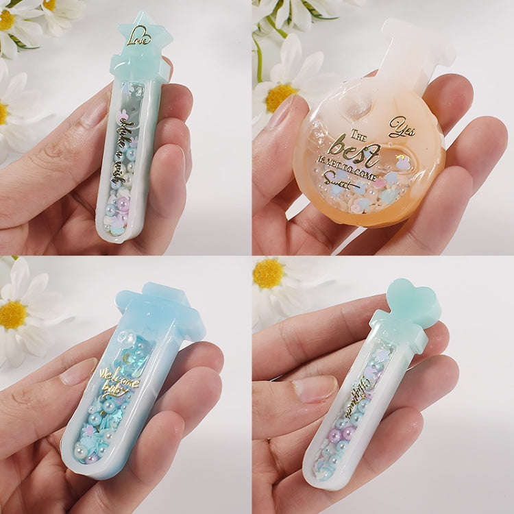 Crystal Epoxy Magic Bottle Silicone Mold DIY Key Quicksand Pendant Mold