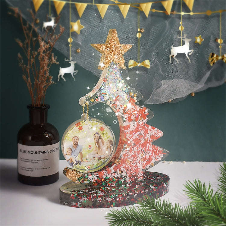 Crystal Epoxy Resin Christmas Tree Silicone Mold Without Bead Chain