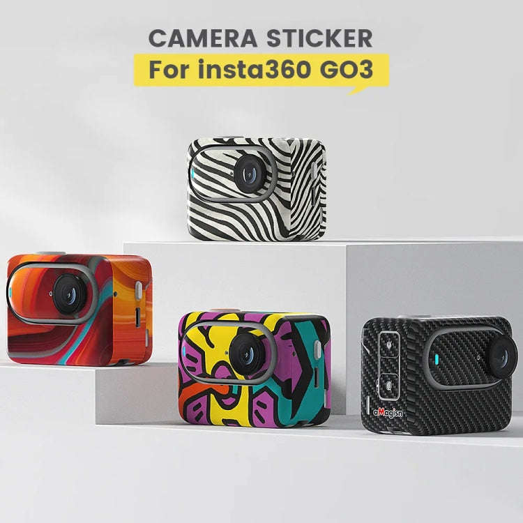 For Insta360 GO 3 / GO 3S AMagisn Body Sticker Protective Film Action Camera Accessories, Style: ...