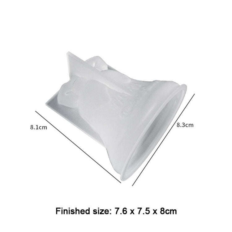 Christmas Crystal Silicone Mold DIY Snowman Elk Candle, Spec: Christmas Bell 005