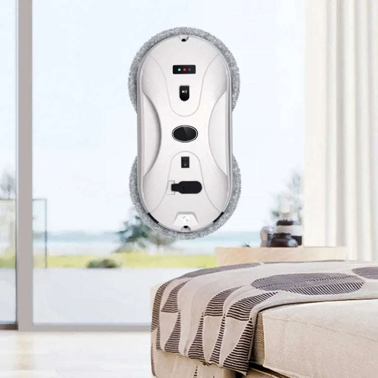 80W/24V Smart Water Sprayer Window Washing Robot Window Cleaner With Remote Control EU Plug(White)