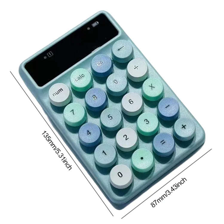 Q3 2.4G Mini Wireless Office Digital Keyboard Cash Register Financial Accounting Password Keypad(...
