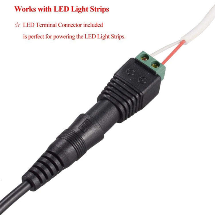 30W USB Interface Adjustable Power Adapter With Power Monitoring LED Light, Specification: US Plug