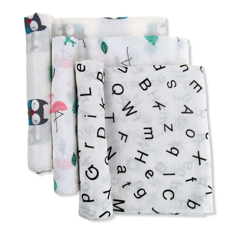 Cartoon Baby Soft Gauze Quilt Swaddle Cotton Bath Towel 117 X 117cm, Style: Pink Bunny
