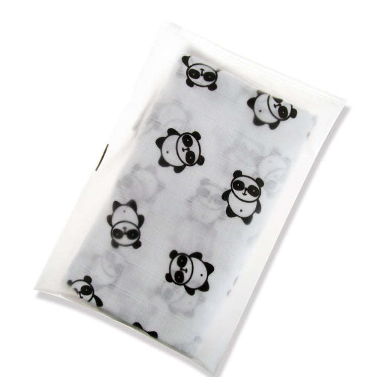 Cartoon Baby Soft Gauze Quilt Swaddle Cotton Bath Towel 117 X 117cm, Style: +Number
