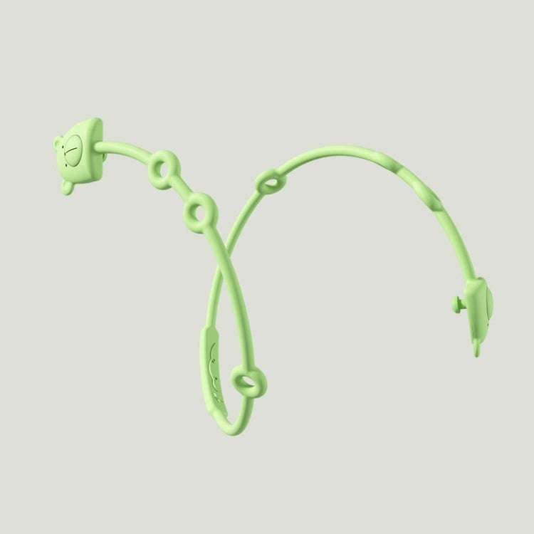 Bear Silicone Pacifier Chain Toddler Teether Toy Anti-fall Rope Pacifier Clip(Green)