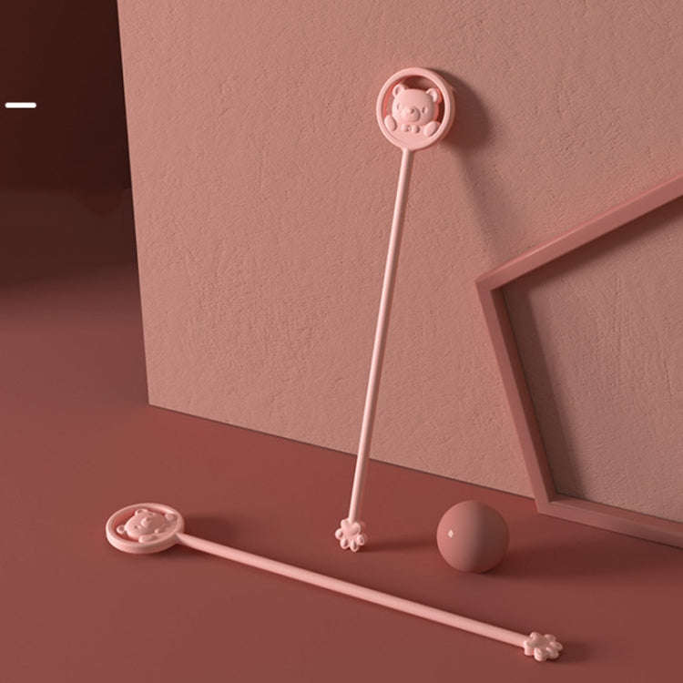 Cartoon Stirring Stick Extended Temperature-sensitive Color-changing Milk Powder Mixing Rod(Pink)