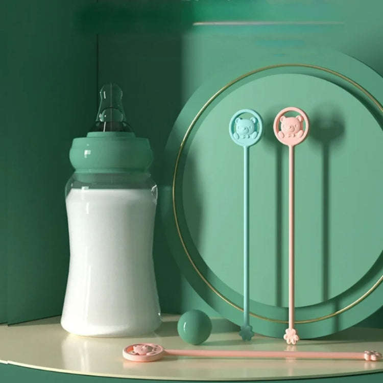 Cartoon Stirring Stick Extended Temperature-sensitive Color-changing Milk Powder Mixing Rod(Pink)