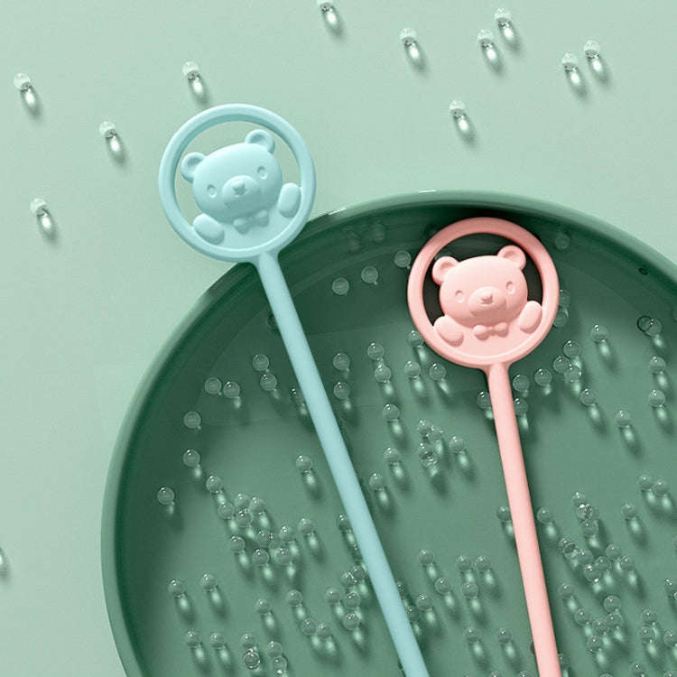 Cartoon Stirring Stick Extended Temperature-sensitive Color-changing Milk Powder Mixing Rod(Pink)
