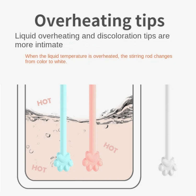 Cartoon Stirring Stick Extended Temperature-sensitive Color-changing Milk Powder Mixing Rod(Pink)
