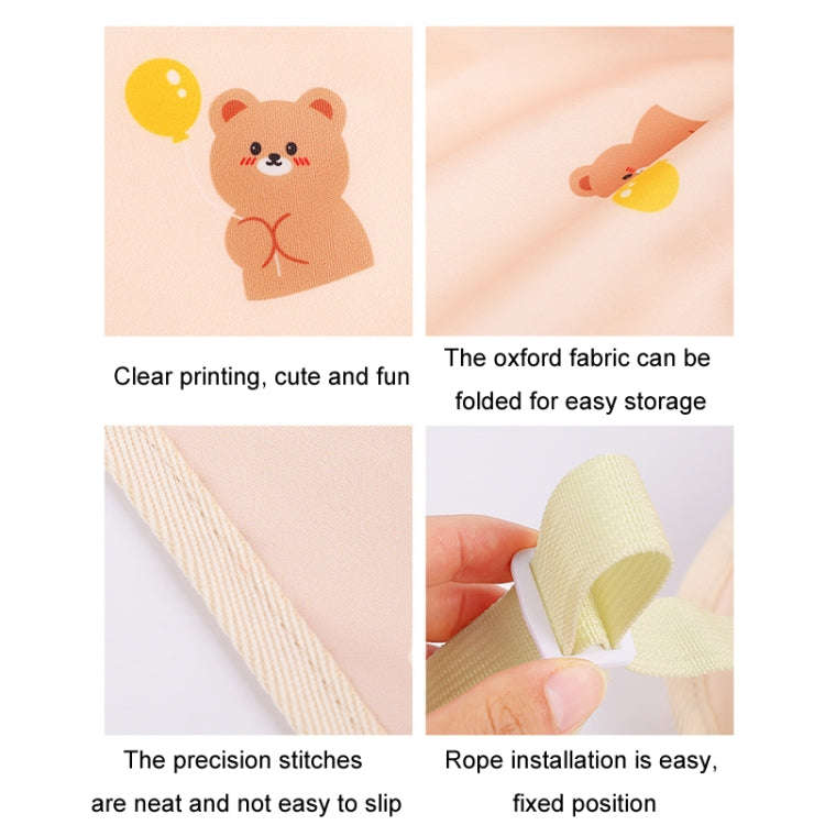 Car Multifunctional Rear Seat Net Pocket Hanging Storage Bag(Tulip Bunny)