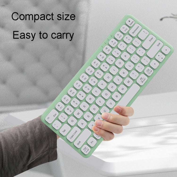 B087 2.4G Portable 78 Keys Dual Mode Wireless Bluetooth Keyboard And Mouse, Style: Keyboard Mouse...