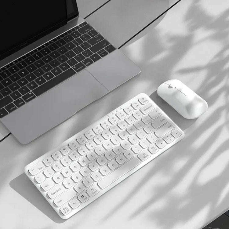 B087 2.4G Portable 78 Keys Dual Mode Wireless Bluetooth Keyboard And Mouse, Style: Keyboard Mouse...