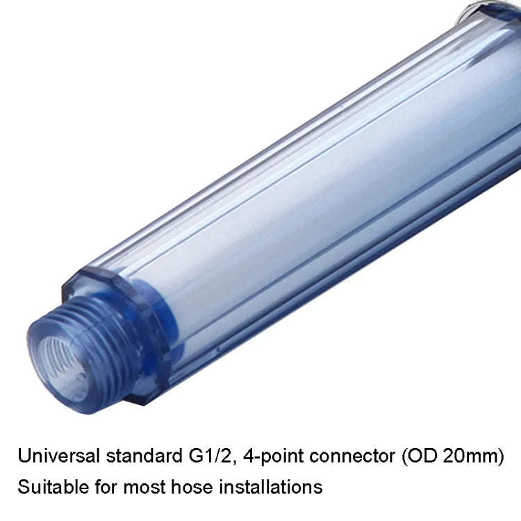 Water Filter Shower Head Home PP Cotton Filter Booster Handheld Lotus Flush, Color: Transparent+3...