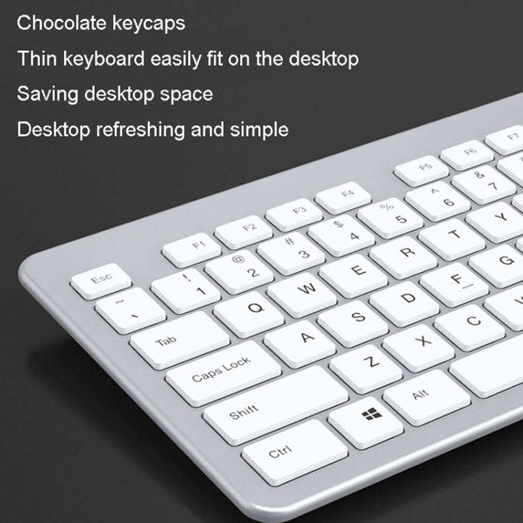 B035 2.4G Wireless Keyboard Scissor Foot Construction Silent Office Laptop External Keyboard, Col...