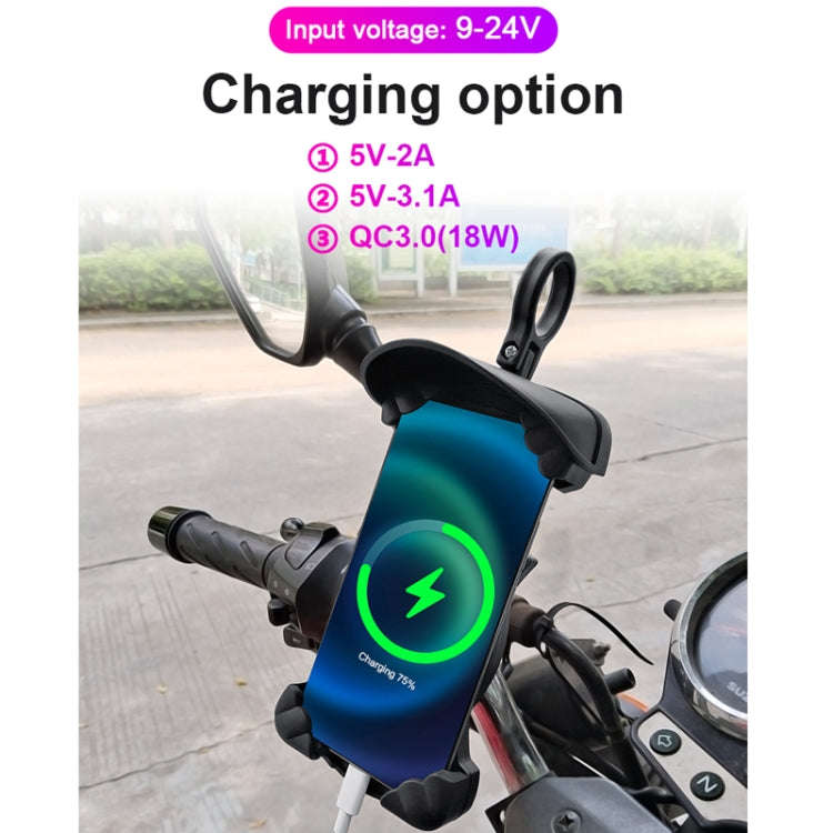Motorcycle Sunshade Rainproof Mobile Phone Holder, Shape: Handlebar Holder No Charge