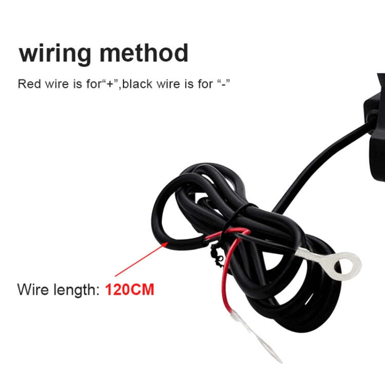 Motorcycle Sunshade Rainproof Mobile Phone Holder, Shape: Charging Handlebar Holder 5V-3.1A