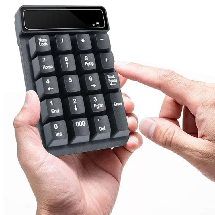 K3 19 Key 2.4G Wireless Mini Digital Keyboard Suspension Machinery Keypad(Black)