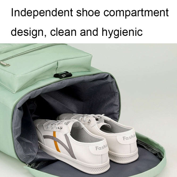 Large Capacity Waterproof Sports Training Handheld Gym Bag with Shoe Compartment(Fog Blue)