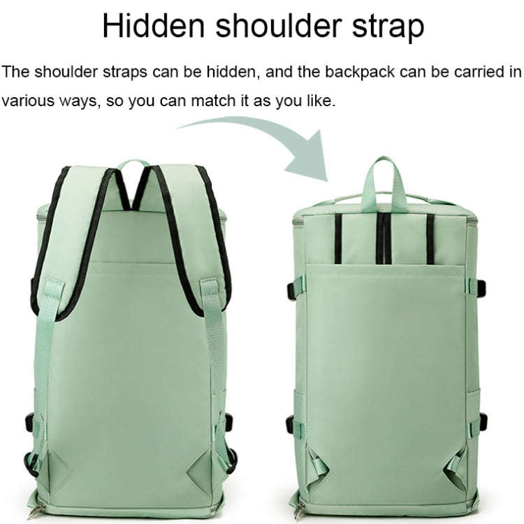 Large Capacity Waterproof Sports Training Handheld Gym Bag with Shoe Compartment(Fog Blue)