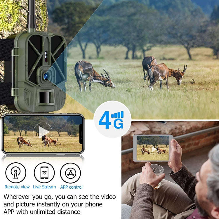 HC-940Pro-Li 4K 4G Outdoor Track Camera Remote Mobile Phone Control To View Photos / Video At Any...