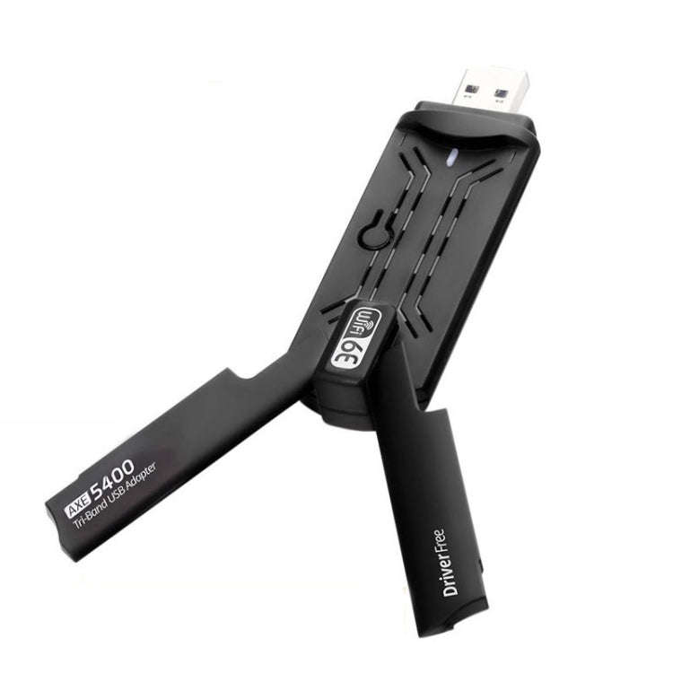 AX5400M 2.4G/5G/6G WIFI 6E Standard USB 3.0 Network Card WIFI Transmitter Receiver(Black)