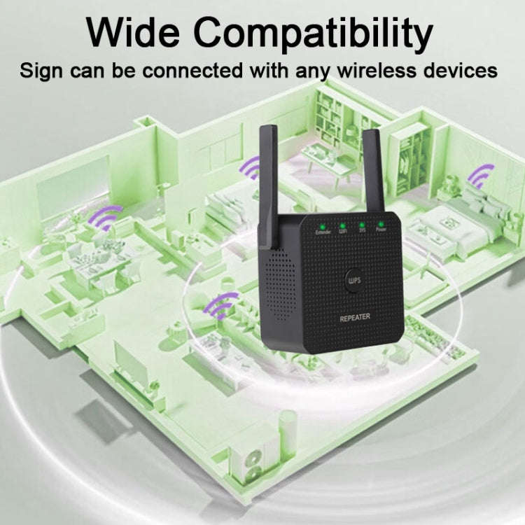 2.4G 300M Wifi Repeater Wifi Extender Wifi Amplifier With 1 LAN Port UK Plug