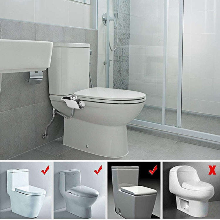 Bidet Toilet Seat Attachment With Hot & Cold Double Nozzle Personal Hygiene 1/2  For Asia/Austral...