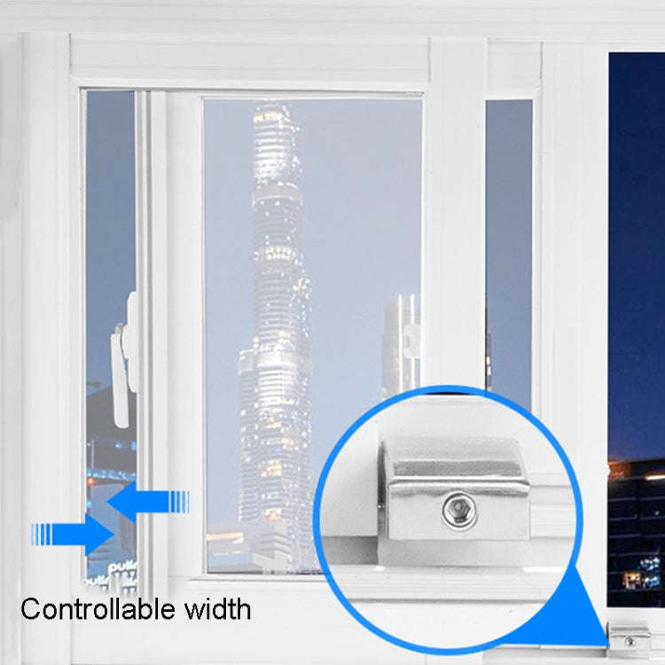 No Punching Limiters Child Safety Window Limit Lock With Key(Double Windows Stainless Steel Model)