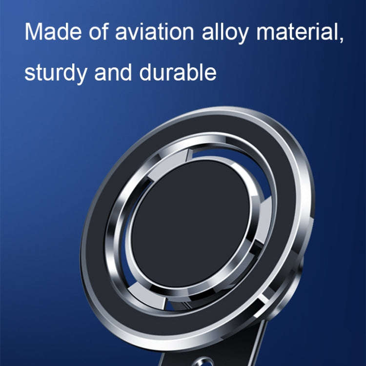 720 Degree Rotating Air Outlet Car Phone Holder Universal Magnetic Navigation Bracket(Silver)