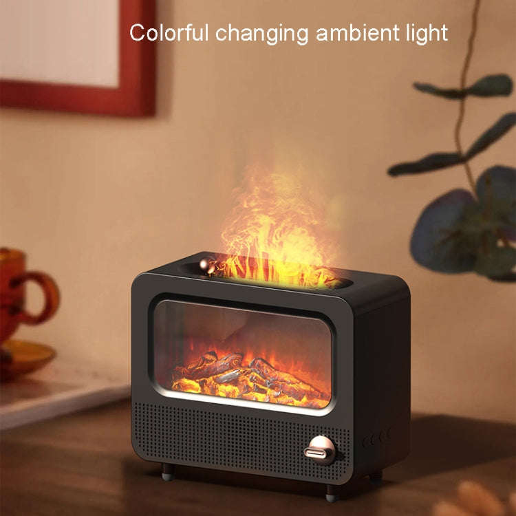 USB White Noise Simulation Flame Fire Furnace Aromatherapy Machine Indoor Large Spray Measurement...