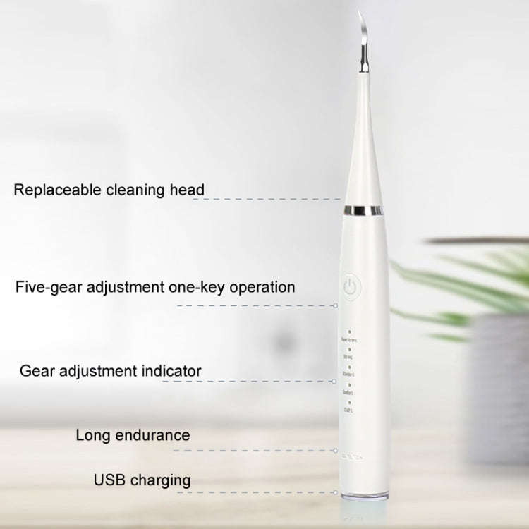 6 In 1 Electric Dental Scaler Calculus Removal Teeth Cleaning Set, Color: Green Basic