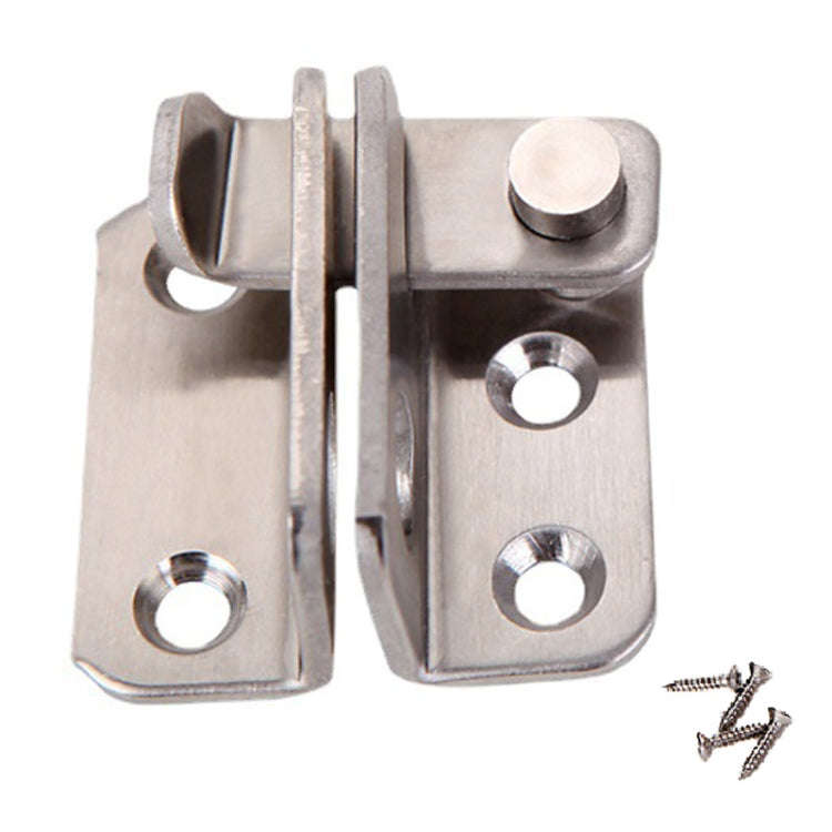 Large Right Open Stainless Steel Sliding Door Latch No Punch Latch Door Bolt Catch With Screw