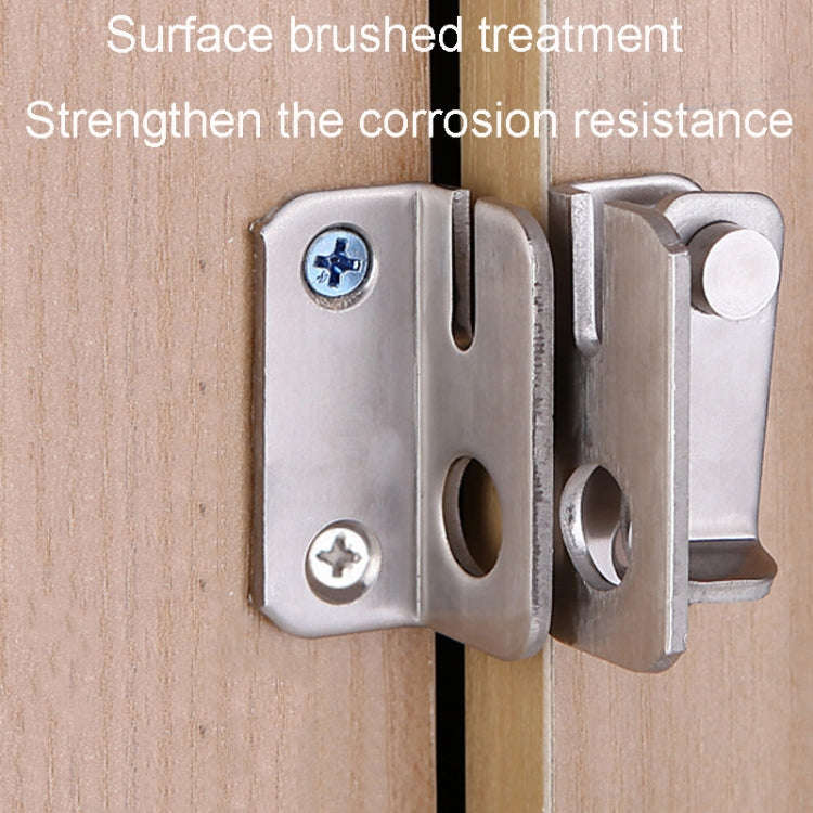 Large Left Open Stainless Steel Sliding Door Latch No Punch Latch Door Bolt Catch With Screw