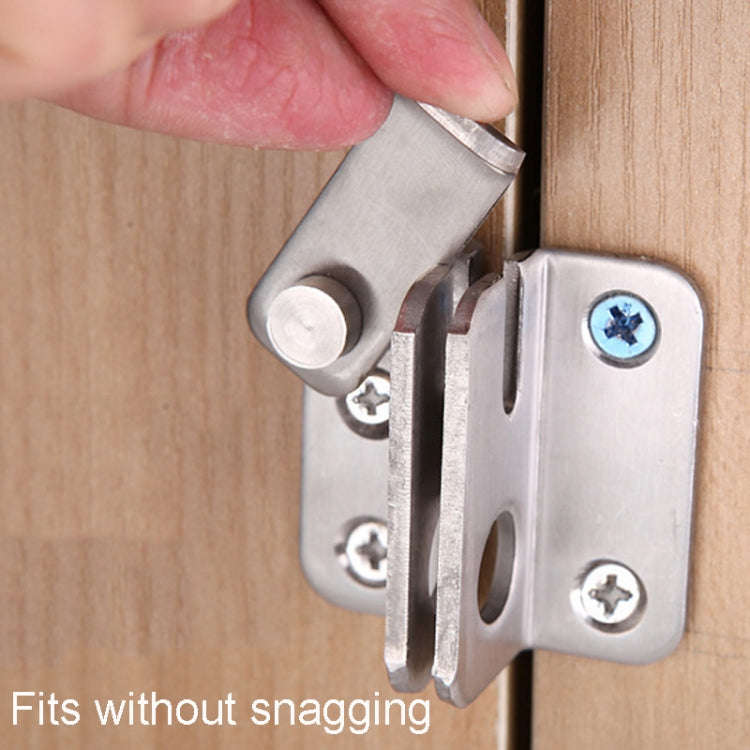 Small Right Open Stainless Steel Sliding Door Latch No Punch Latch Door Bolt Catch With Screw