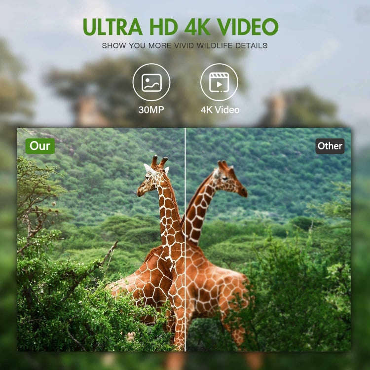 WiFi801Pro 4K Outdoor Tracking Hunting Camera APP Remote Phone Control To View Photos / Video At ...