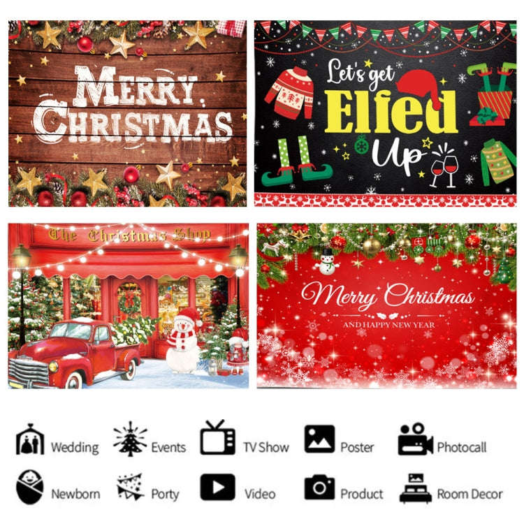150 x 100cm Peach Skin Christmas Photography Background Cloth Party Room Decoration, Style: 13