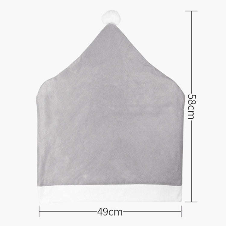 Christmas Nonwoven Chair Covers Stool Decoration Sleeves(Gray)