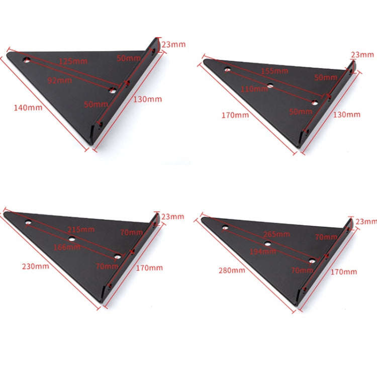 Load Bearing Invisible Triangle Bracket Wall Shelf Bracket With Screws, Specification: 280x170mm ...