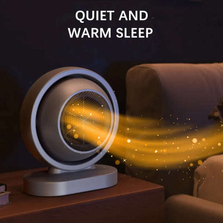 380W Earth Little Sun Heater Home Energy Saving Electric Stove Desktop Mini Heater  US Plug(Gray)