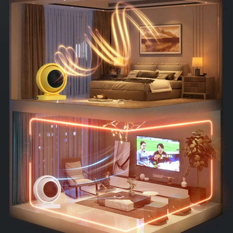 380W Earth Little Sun Heater Home Energy Saving Electric Stove Desktop Mini Heater  US Plug(Gray)