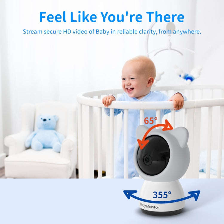 5 Inch HD Baby Monitor Wireless Wifi Baby Care Camera EU Plug