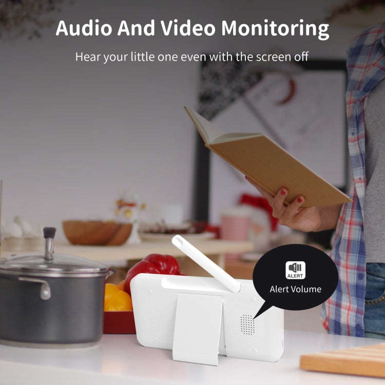 5 Inch HD Baby Monitor Wireless Wifi Baby Care Camera EU Plug