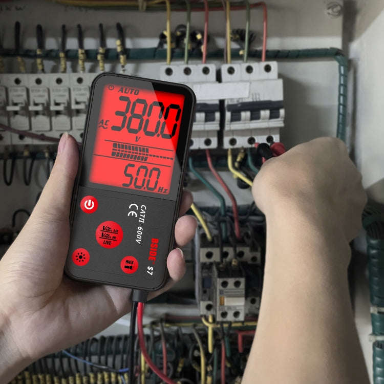 BSIDE ADMS7 Smart Thin Digital Multimeter Counts DC AC Voltmeter, Model: Charging Model With Tool...