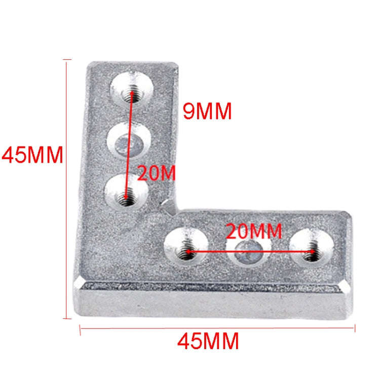 90 Degree Aluminum Frame Fixed Connection Angle Code Angle Iron Furniture Fittings