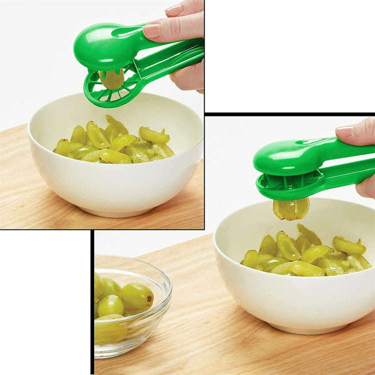 Grape Slicer Convenient Household Blueberry Strawberry Slicer Kitchen Tools(Green)