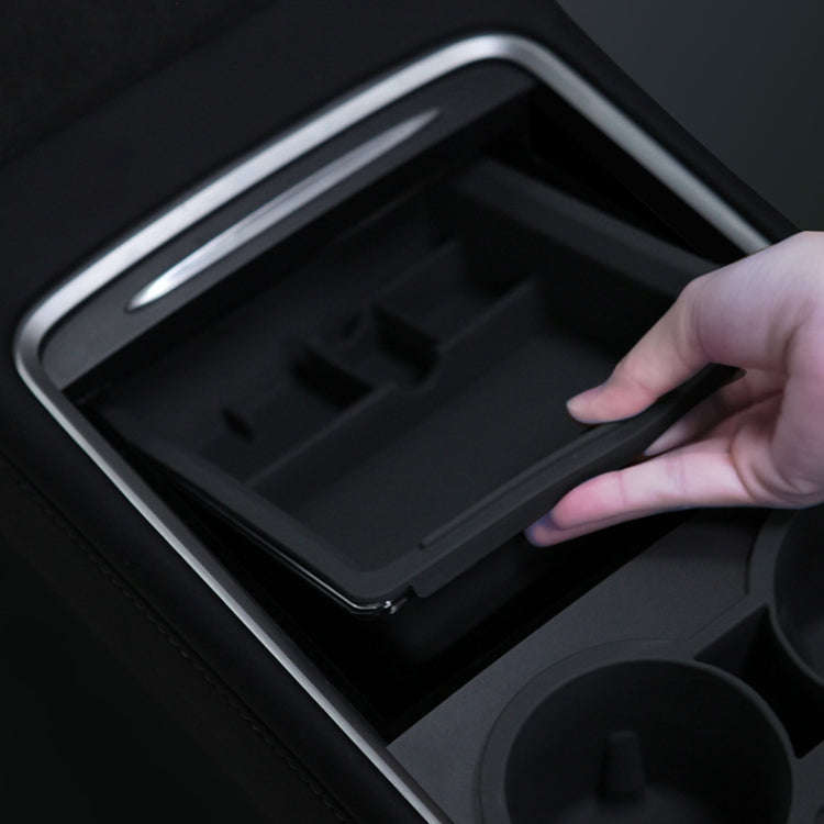 For Tesla Model 3 / Y Center Armrest Storage Box Car Modification Accessories Central Storage Box...