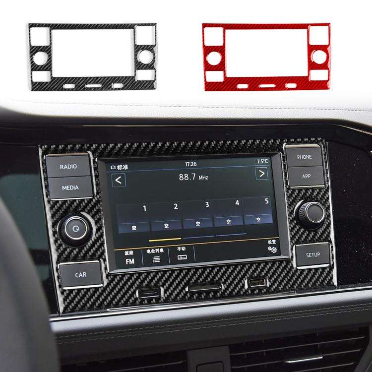 For Volkswagen Sagitar 2019-2023 Left-hand Drive Multimedia Panel Sticker(Red)