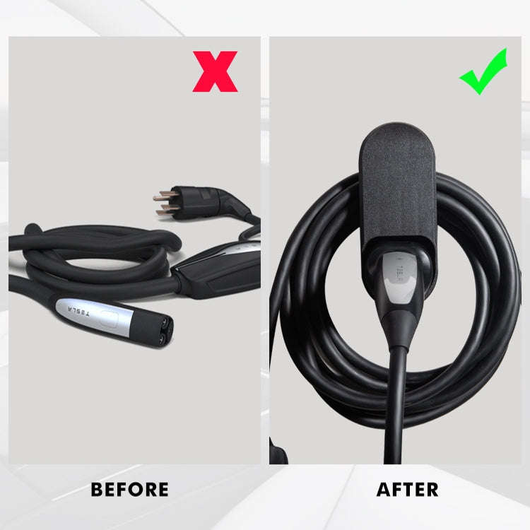 For Tesla Model 3 / X / S / Y Car Charger Wall Storage Bracket(EU Plug)