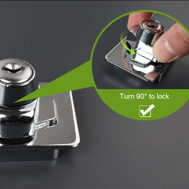 3 inch Non-Interlocking No Hole Hook With Locking Hasp Chest Of Drawers Door Lock With Iron Key